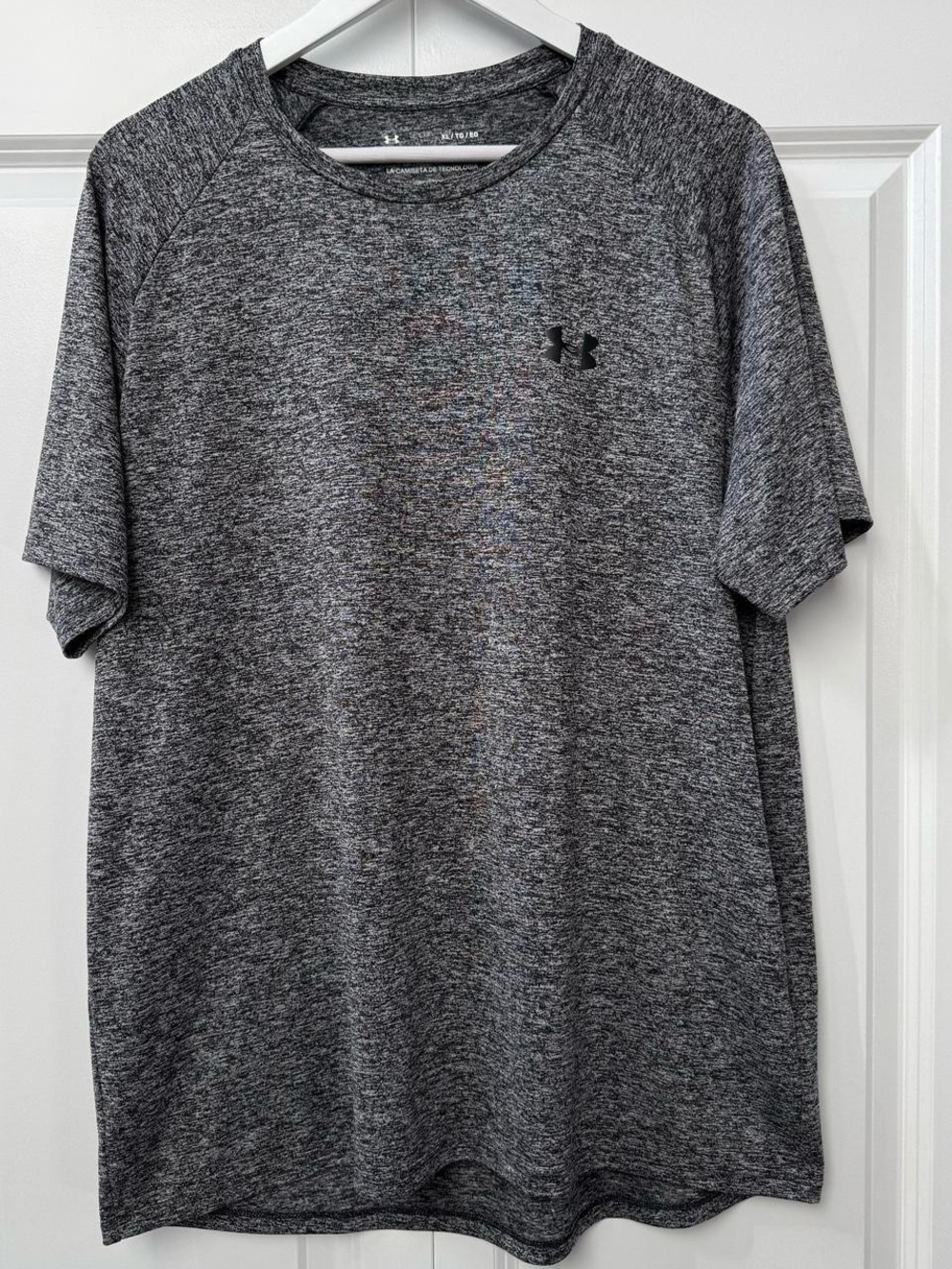 Under Armour Tech Tee Men’s XL Gray Black Heather Short Sleeve